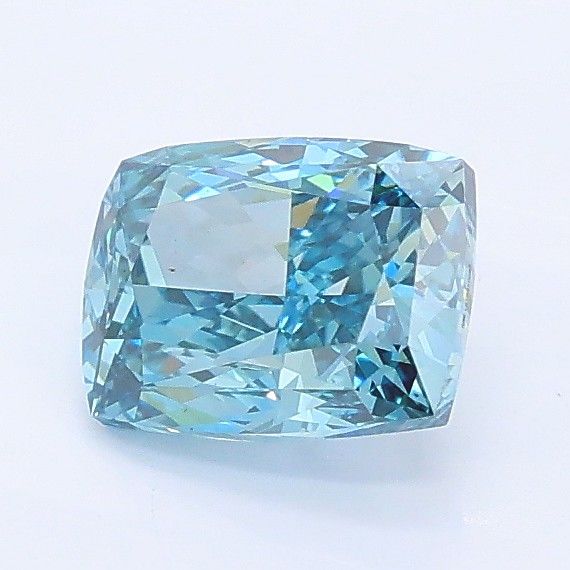 1.09 CT Fancy Vivid Blue CUSHION MODIFIED