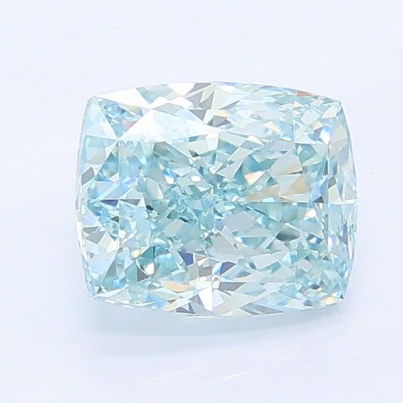 1.2 CT Fancy Intense Greenish Blue CUSHION MODIFIED