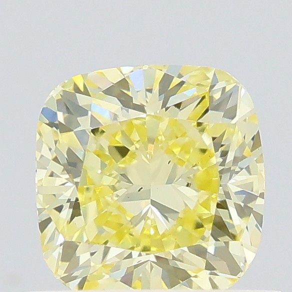 0.72 CT Fancy Yellow CUSHION MODIFIED