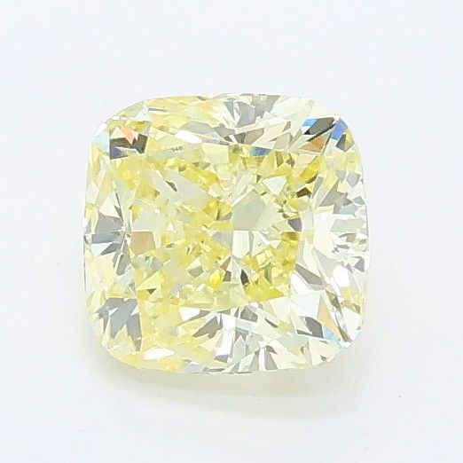 0.83 CT Fancy Light Yellow CUSHION MODIFIED