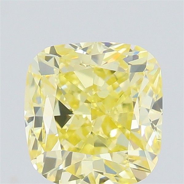 0.92 CT Fancy Yellow CUSHION MODIFIED