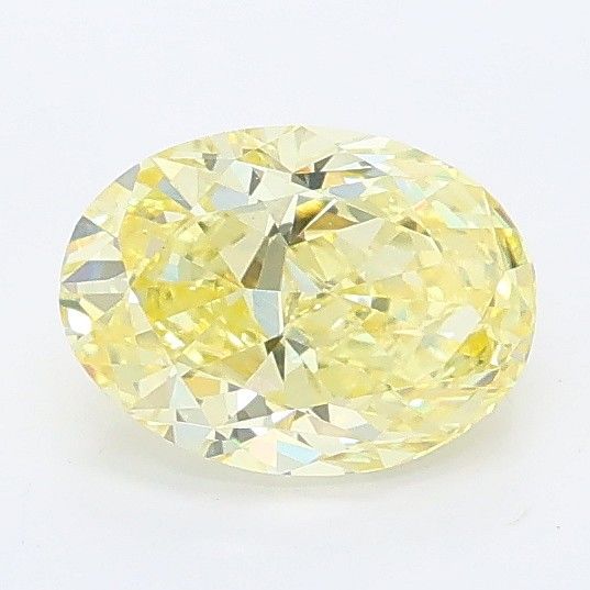 0.93 CT Fancy Yellow OVAL