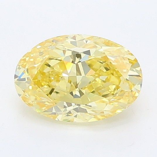 0.95 CT Fancy Intense Yellow OVAL