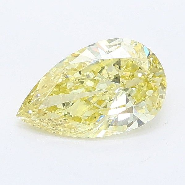 0.72 CT Fancy Intense Yellow PEAR