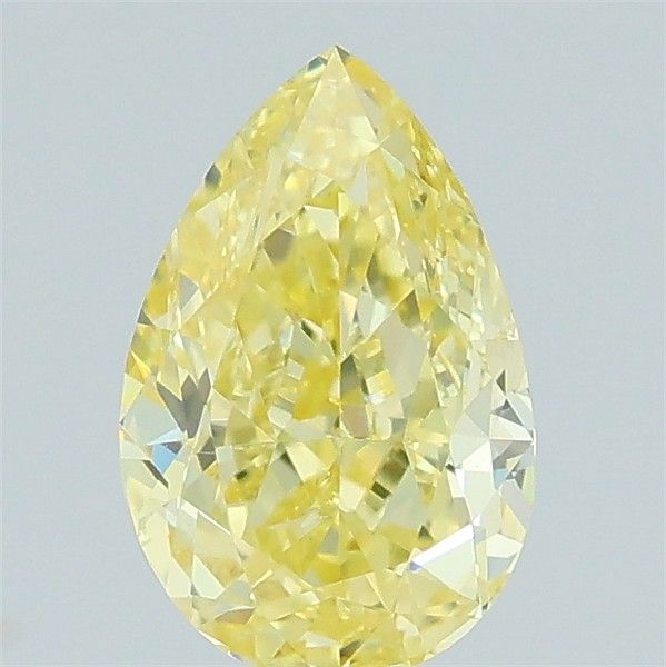 0.76 CT Fancy Yellow PEAR