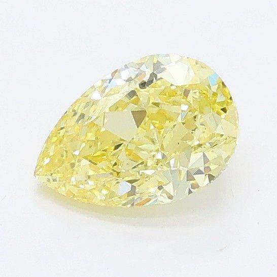 0.77 CT Fancy Yellow PEAR