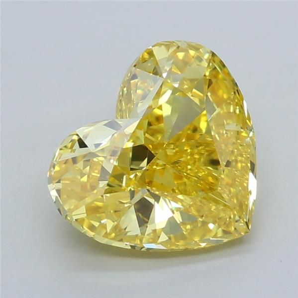 1.63 CT Fancy Vivid Yellow HEART