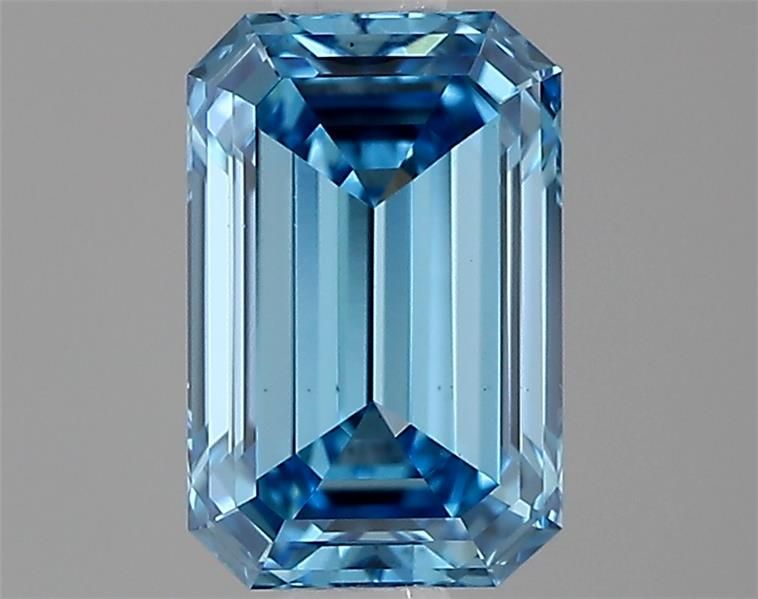 0.72 CT Fancy Vivid Blue EMERALD