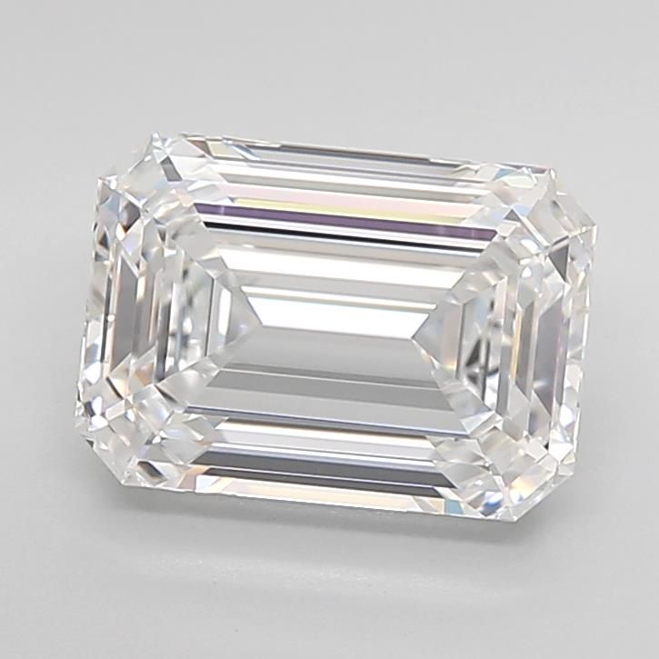 Diamant Émeraude 4.49 ct - Couleur D - Pureté FL