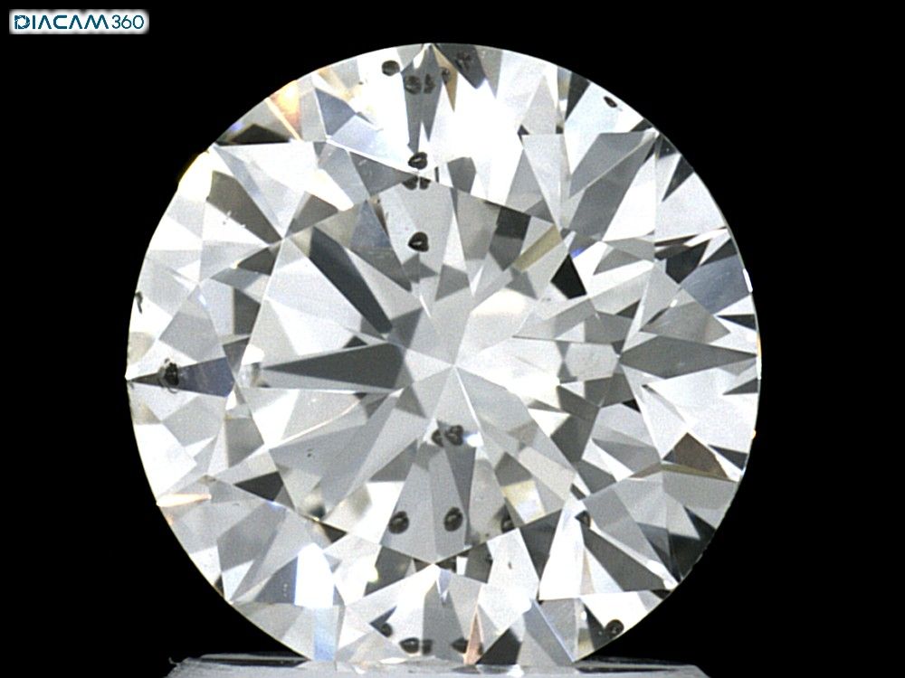 Diamant Rond 1.62 ct - Couleur J - Pureté SI2