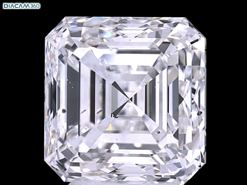 Diamant Asscher 5.01 ct - Couleur F - Pureté SI1