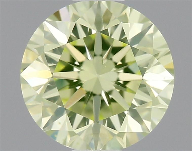 Diament 0.64 ct Fancy Light Green Yellow/VS2