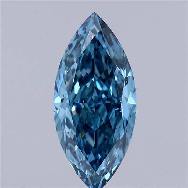 2.03 CT Fancy Vivid Blue MARQUISE