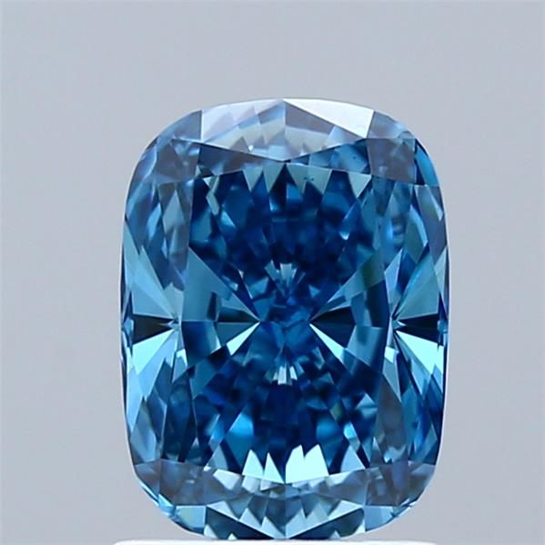 1.59 CT Fancy Vivid Blue CUSHION MODIFIED