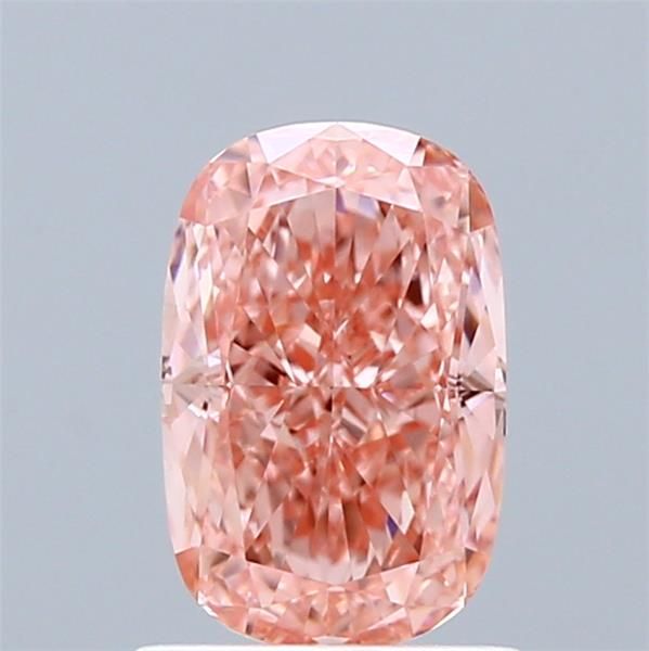 1.33 CT Fancy Vivid Pink CUSHION MODIFIED