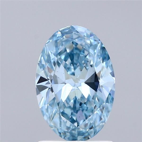 1.56 CT Fancy Vivid Blue OVAL