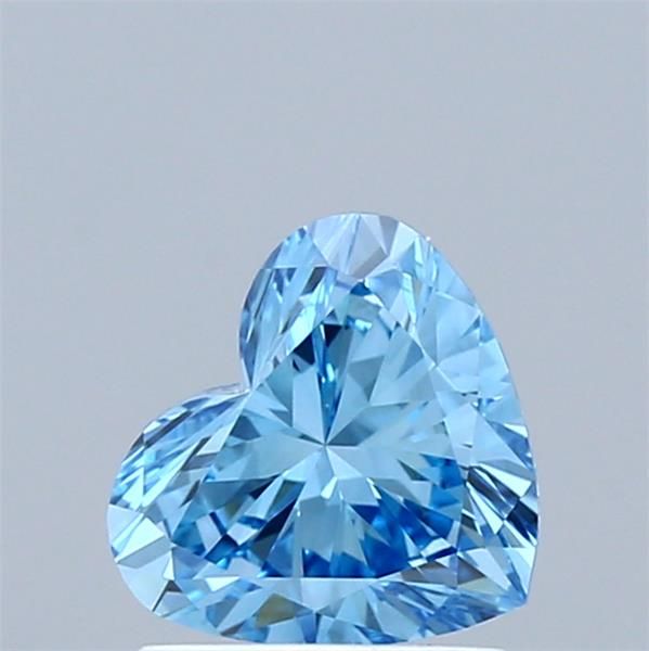 0.86 CT Fancy Vivid Blue HEART