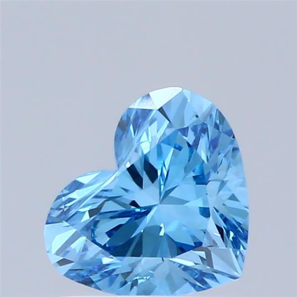0.65 CT Fancy Vivid Blue HEART