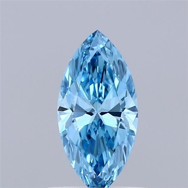 0.72 CT Fancy Vivid Blue MARQUISE