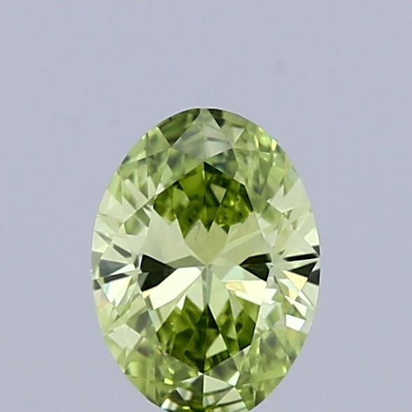0.34 CT Fancy Vivid Green OVAL