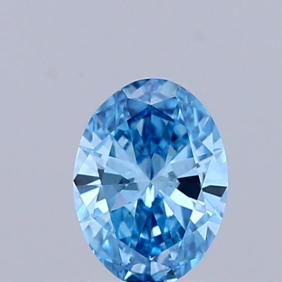 0.31 CT Fancy Vivid Blue OVAL