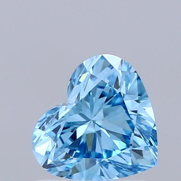 0.96 CT Fancy Vivid Blue HEART