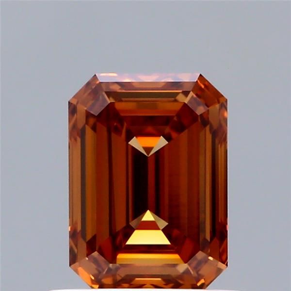 0.94 CT Fancy Intense Orange EMERALD