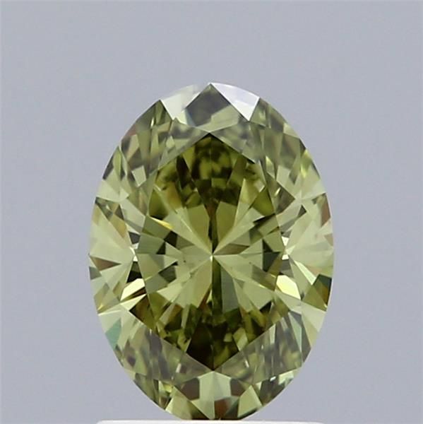 1.05 CT Fancy Vivid Green OVAL
