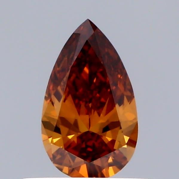 0.33 CT Fancy Intense Brownish Orange PEAR