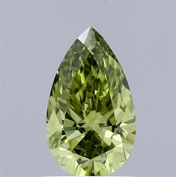 0.88 CT Fancy Vivid Green PEAR