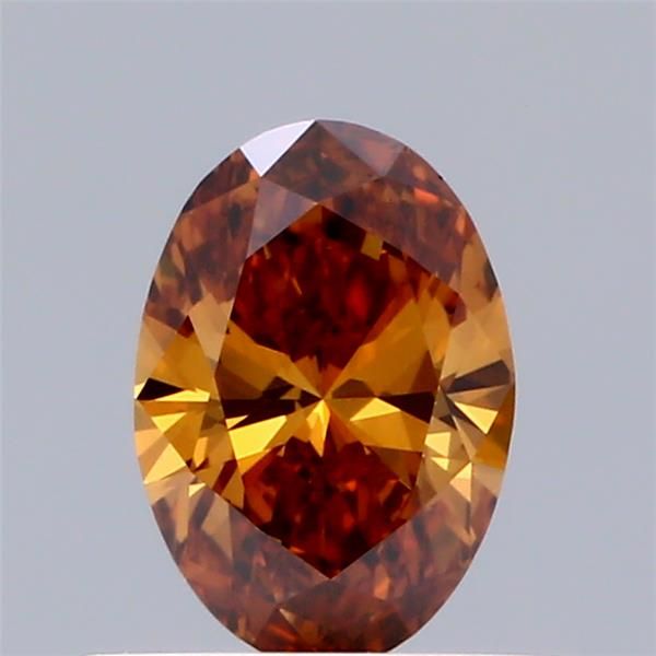 0.53 CT Fancy Orange OVAL