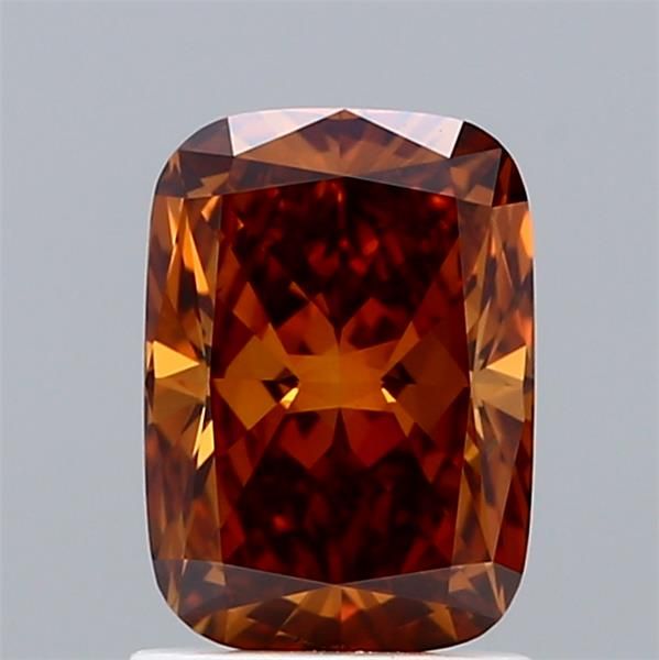 1.57 CT Fancy Orange CUSHION BRILLIANT