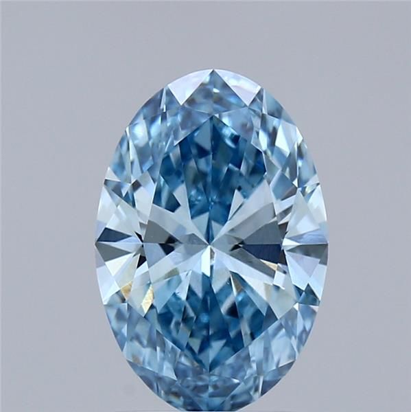 2.0 CT Fancy Vivid Blue OVAL
