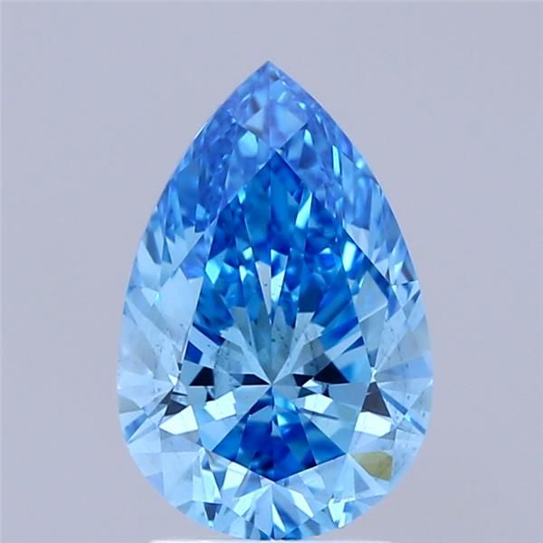 2.0 CT Fancy Vivid Blue PEAR