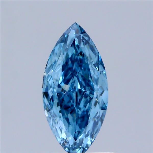 1.02 CT Fancy Vivid Blue MARQUISE