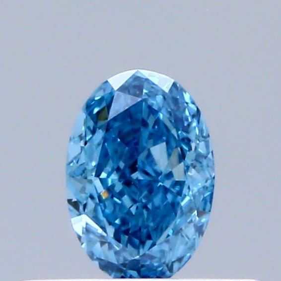 0.32 CT Fancy Vivid Blue OVAL