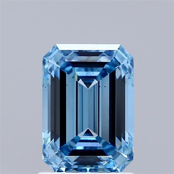 1.58 CT Fancy Vivid Blue EMERALD