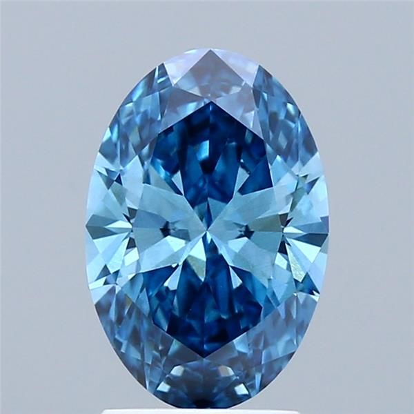 1.64 CT Fancy Vivid Blue OVAL