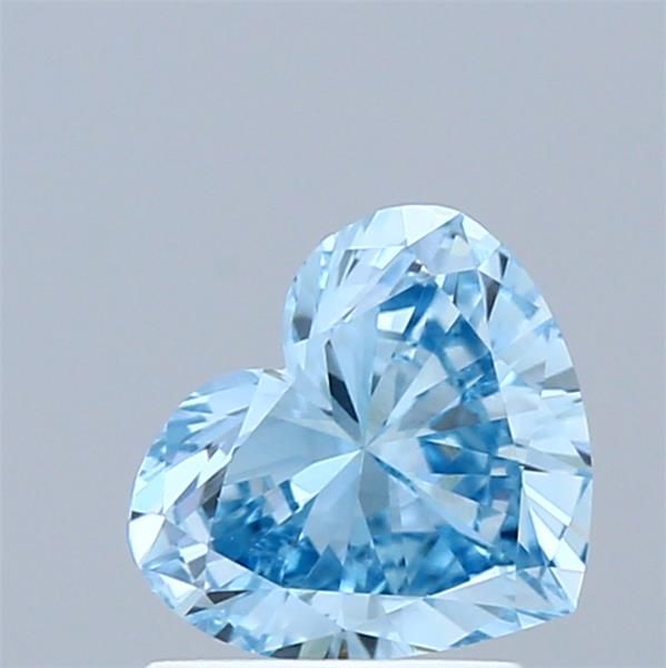 0.95 CT Fancy Vivid Blue HEART