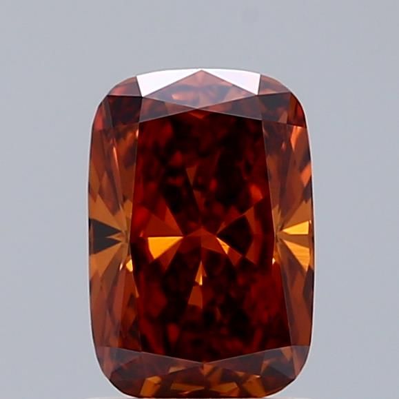 1.24 CT Fancy Orange CUSHION BRILLIANT