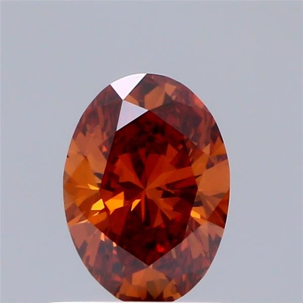 0.53 CT Fancy Vivid Orange OVAL