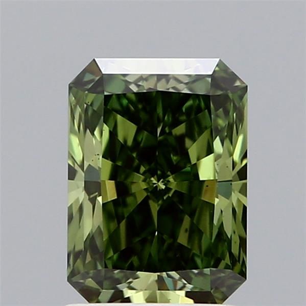 1.53 CT Fancy Vivid Green RADIANT