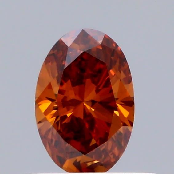 0.34 CT Fancy Vivid Orange OVAL