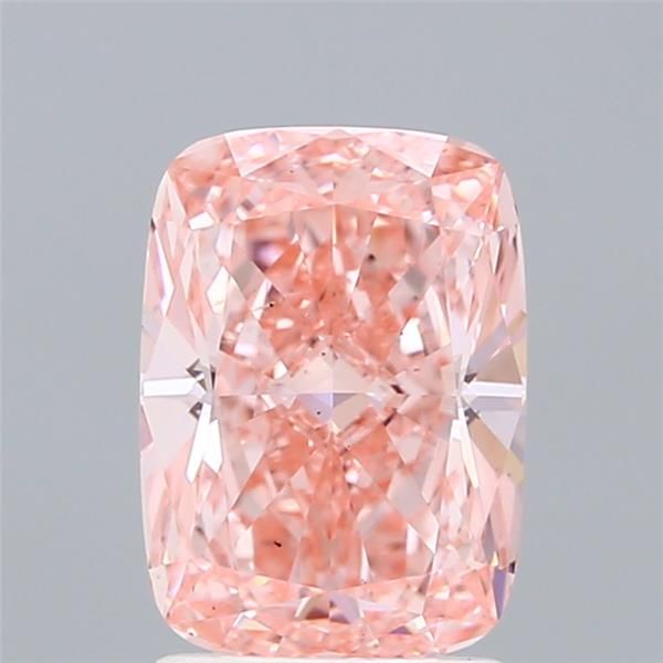 1.83 CT Fancy Vivid Pink CUSHION BRILLIANT