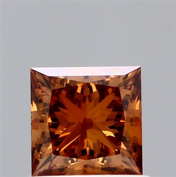 0.9 CT Fancy Brownish Orange PRINCESS