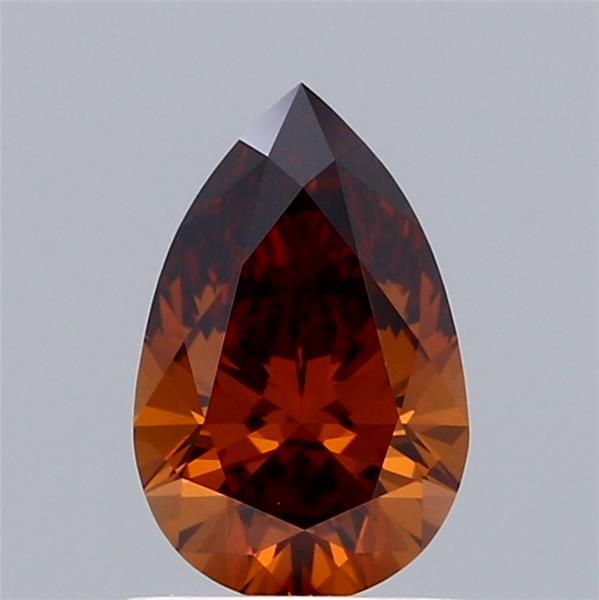 1.04 CT Fancy Deep Brownish Orange PEAR