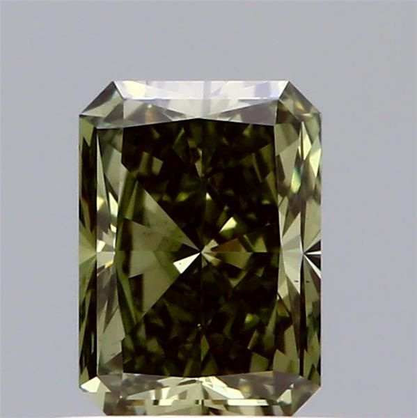 0.82 CT Fancy Deep Gray Green RADIANT