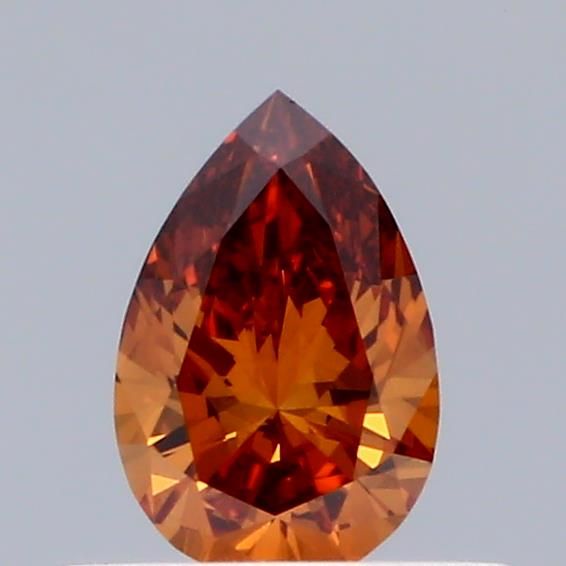 0.33 CT Fancy Orange PEAR