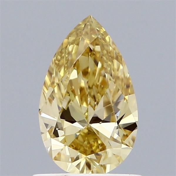 0.92 CT Fancy Intense Yellow PEAR