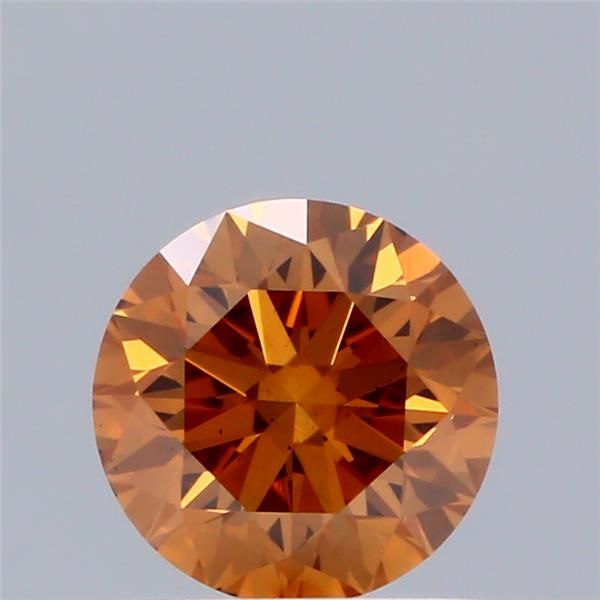 0.78 CT Fancy Vivid Orange ROUND